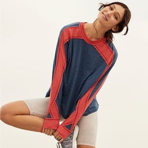 Free People Movement All About It Long Sleeve Top Size Med